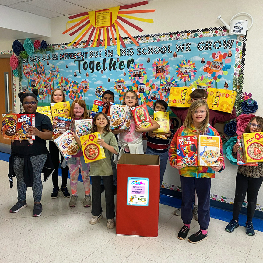 Horizon Honors Elementary Donates Breakfast & Happiness in Phoenix, AZ